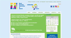 Desktop Screenshot of mooddisorders.ca